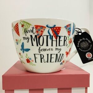 Portobello By Design Mother Friend “MOM” Bone China Mug, Designed in England 🌺